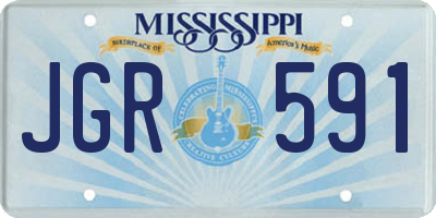 MS license plate JGR591