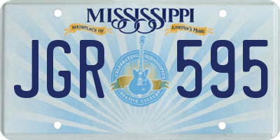 MS license plate JGR595
