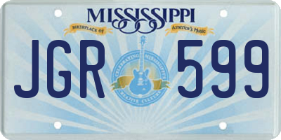 MS license plate JGR599