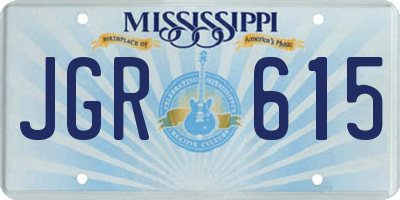 MS license plate JGR615