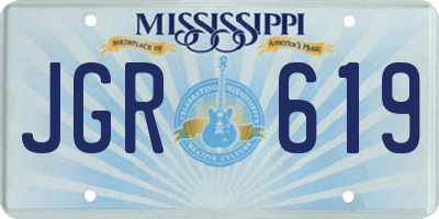 MS license plate JGR619