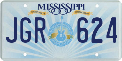 MS license plate JGR624