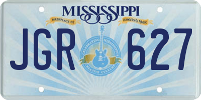 MS license plate JGR627