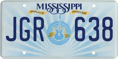 MS license plate JGR638