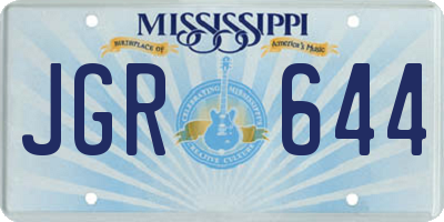 MS license plate JGR644