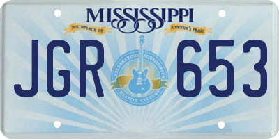 MS license plate JGR653