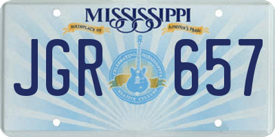 MS license plate JGR657