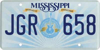 MS license plate JGR658