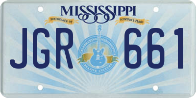 MS license plate JGR661