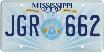 MS license plate JGR662