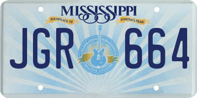 MS license plate JGR664
