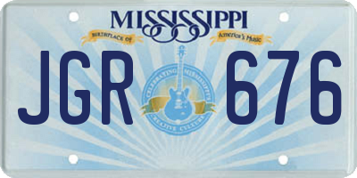 MS license plate JGR676