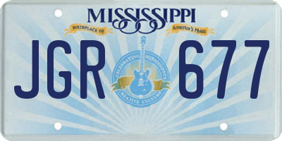 MS license plate JGR677