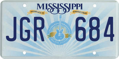 MS license plate JGR684
