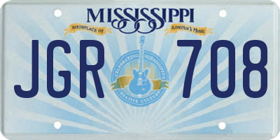 MS license plate JGR708