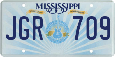 MS license plate JGR709