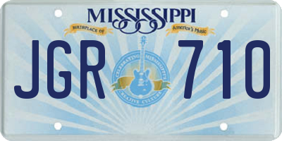 MS license plate JGR710