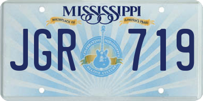 MS license plate JGR719