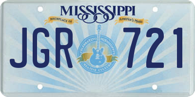 MS license plate JGR721