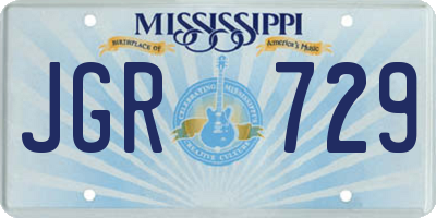 MS license plate JGR729