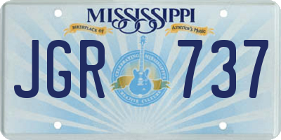 MS license plate JGR737