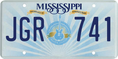 MS license plate JGR741