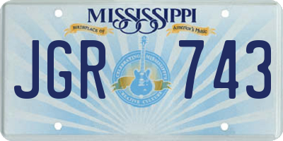 MS license plate JGR743