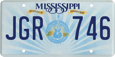 MS license plate JGR746