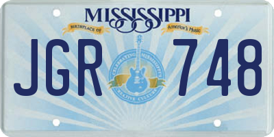 MS license plate JGR748
