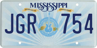 MS license plate JGR754