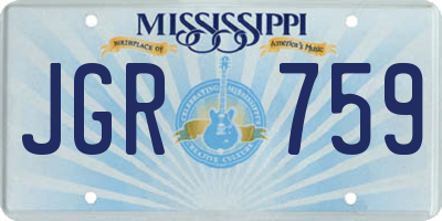 MS license plate JGR759
