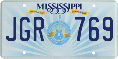 MS license plate JGR769