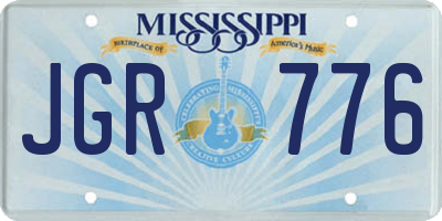 MS license plate JGR776