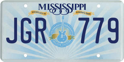 MS license plate JGR779