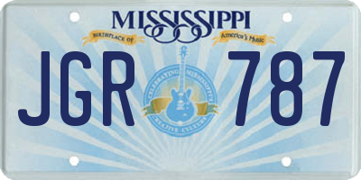 MS license plate JGR787
