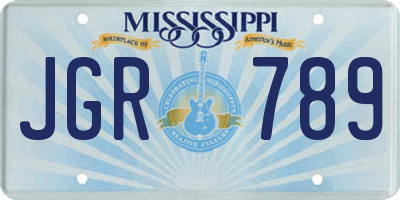 MS license plate JGR789