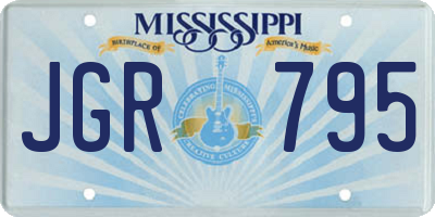 MS license plate JGR795