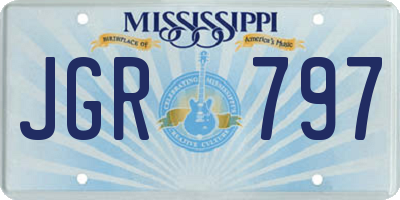 MS license plate JGR797