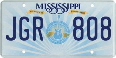 MS license plate JGR808