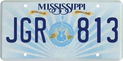 MS license plate JGR813