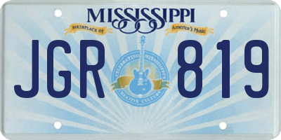 MS license plate JGR819