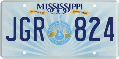 MS license plate JGR824