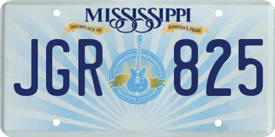MS license plate JGR825
