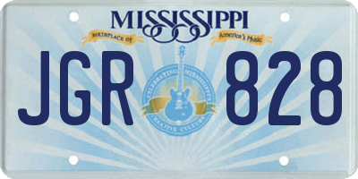 MS license plate JGR828
