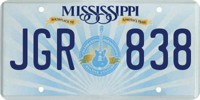 MS license plate JGR838