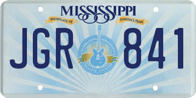 MS license plate JGR841
