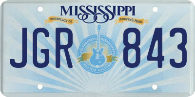 MS license plate JGR843