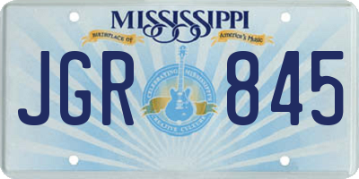 MS license plate JGR845