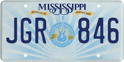 MS license plate JGR846