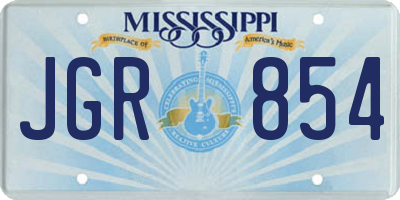 MS license plate JGR854